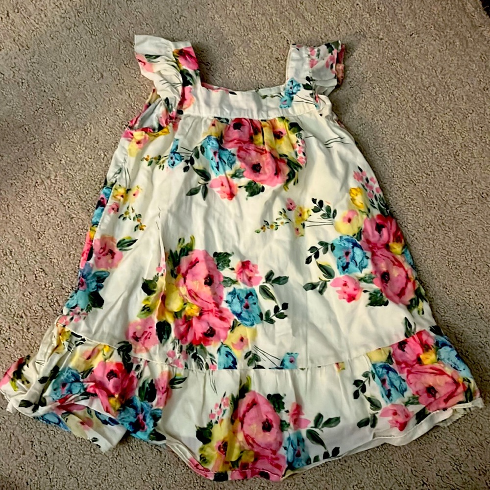 baby gap flutter sleeve floral dress 3T 3 year old girl gorgeous floral print